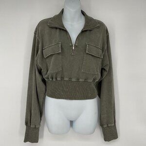 Le lis Drew Cropped ‎ Dolman Sleeve Pullover New Size Medium